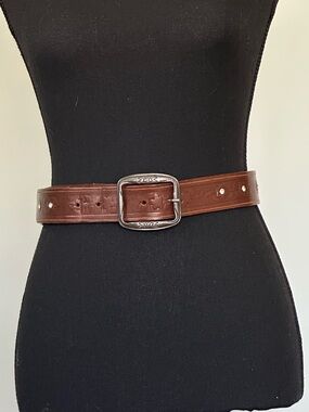 Vintage The LimitedTooled Leather Belt w/ Stud Details | Boho Western
